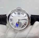 Knock off Cartier Ballon Bleu White Dial Watch 42MM Quartz